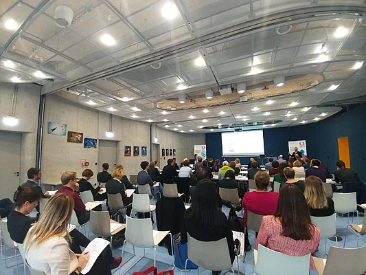 Gäste beim Leibniz-Symposium zu Point-of-Care-Technologien am 08.11.2018 im Hotel Rossi (Berlin)